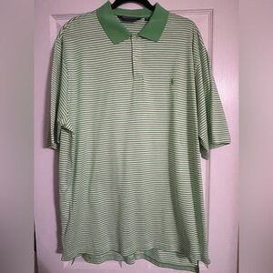 POLO GOLF green striped polo shirt-Size XL- EUC